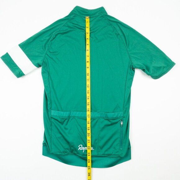 Rapha Core Cycling Jersey Men's Medium Green Short Sleeve Full Zip Pockets - Picture 10 of 14